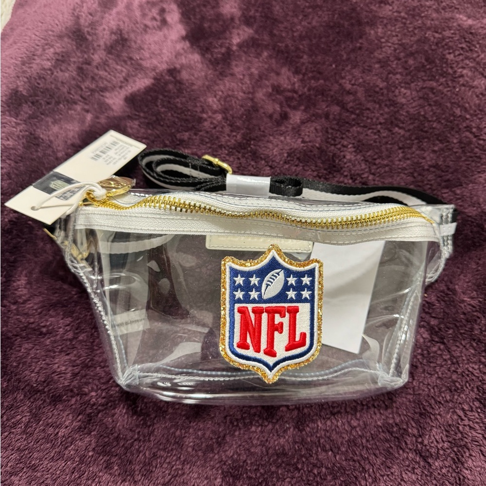 NFL Clear Fanny Pack with Black Strap